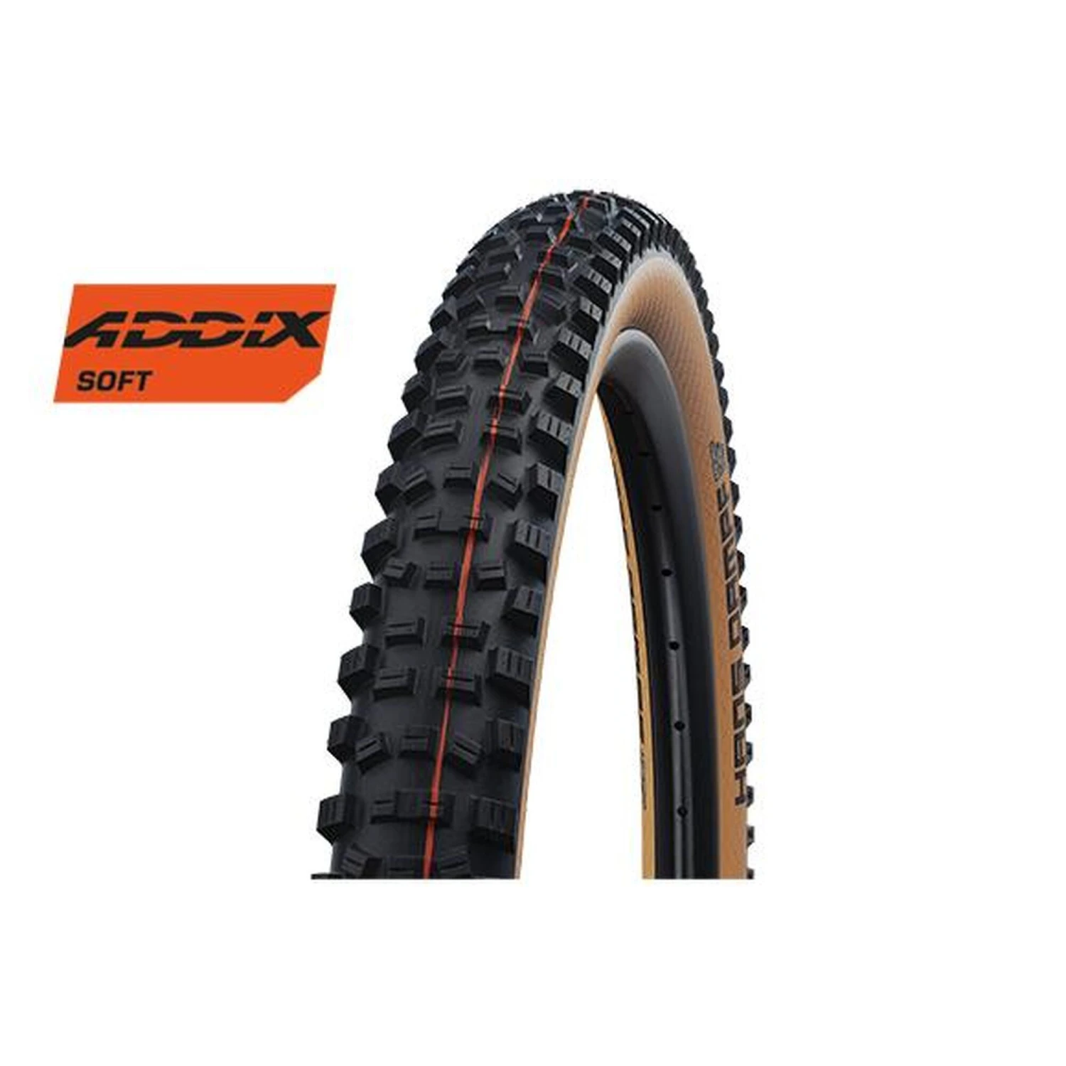 Schwalbe HANS DAMPF EVO 27.5 X 2.60 Black Bronze Sidewall Tyre 3 Schwalbe HANS DAMPF EVO 27.5 X 2.60 Black Bronze Sidewall Tyre