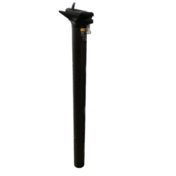 Rockrider 31.6 Mm 0° Offset 350/400 Mm Carbon Seat Post With Clamp - Black