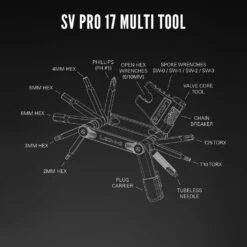 Lezyne SV Pro 17 Compact Bicycle Multi Tool -Schwalbe || Shimano || rockrider Shop k500c6e62ea9b35395cbcdd7c8b9ad0c3