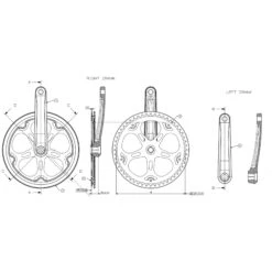 BTWIN 52T 170 Mm Aluminium Chainset