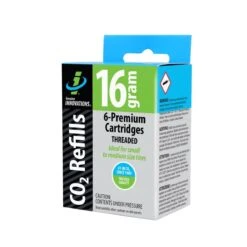 Genuine Innovations 16g Threaded CO2 Cartridges (6 Pack)