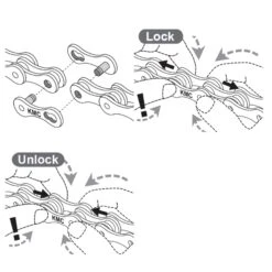 8-Speed Chain KMC Z8.3 EPT 112 Links + Quick-Release CL573R EPT -Schwalbe || Shimano || rockrider Shop k90e8254fdcc73544954457d7dc91811b